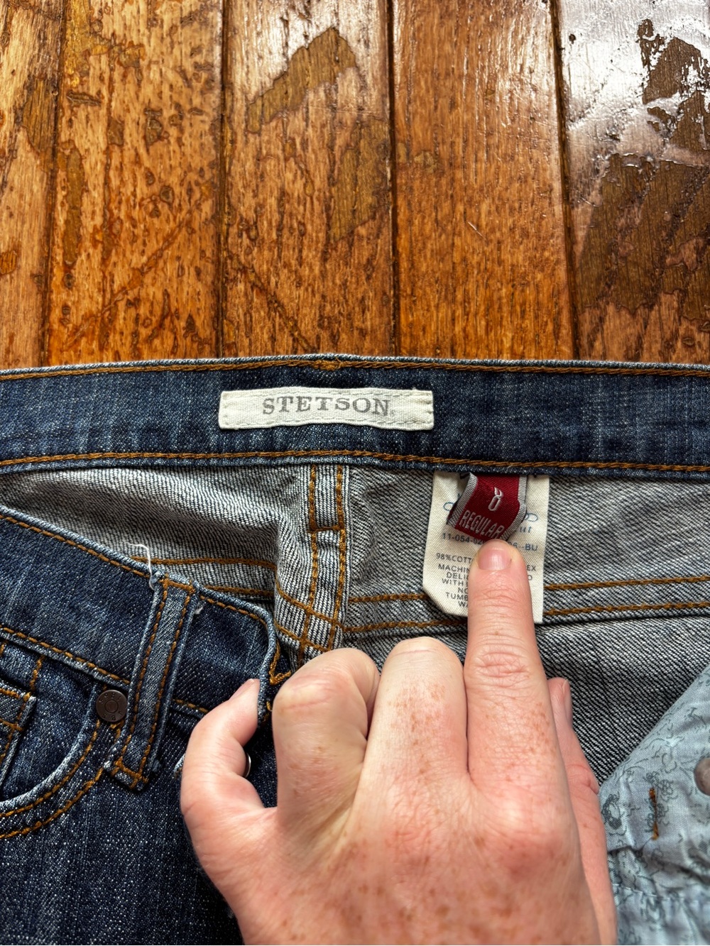 Womens Stetson Classis bootcut jeans size 8R - Picture 6 of 9